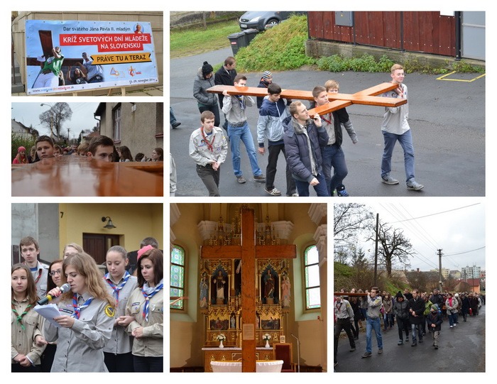 Kríž Svetových dní mládeže v našej farnosti 2014
