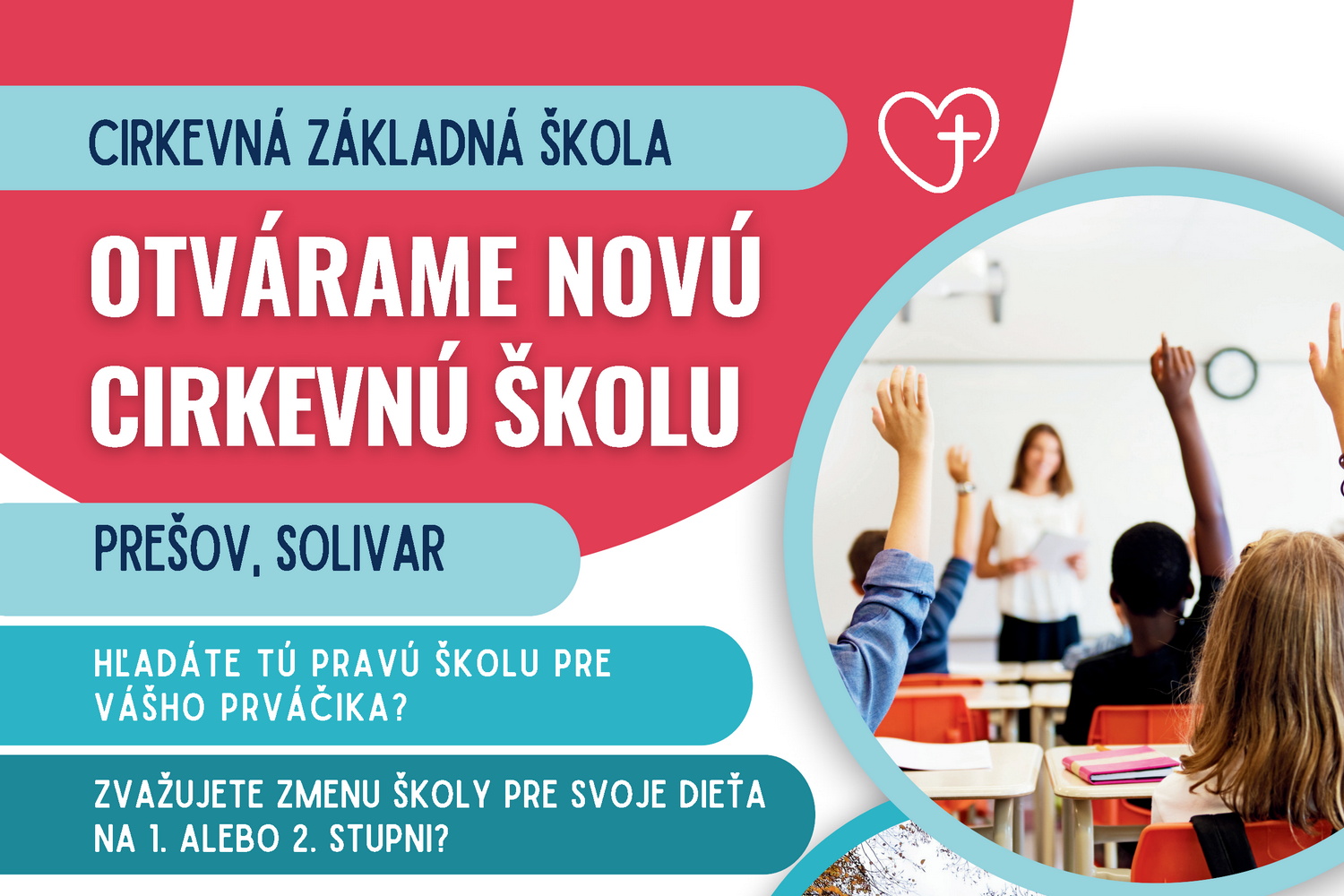 Oznam o otvorení novej cirkevnej školy